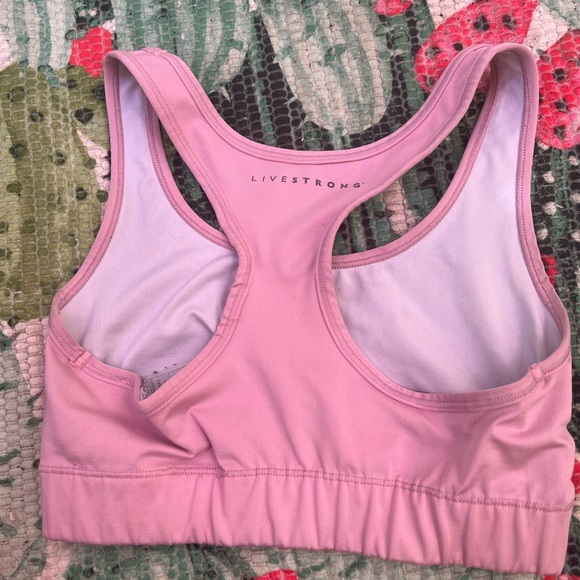 Nike Livestrong Light pink size small Sports Bra racer back like new - Picture 5 of 5